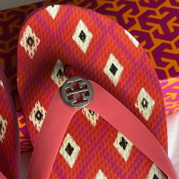 TORY BURCH Traveler Square Party Flip Flop, Sixe 10 - Picture 3 of 8